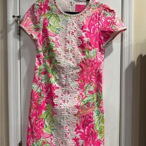 Lilly Pulitzer Vibrant Pink and Green Dress